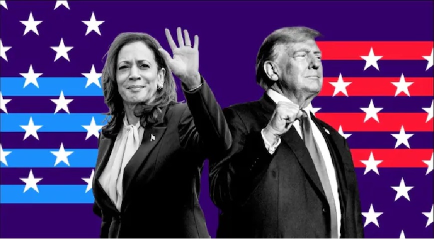 Kamala Harriss and Donald Trump